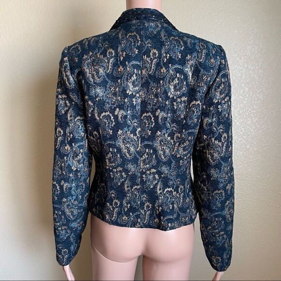 Alberto Makali Jacquard Sequin Women’s Blazer Size 6 - Picture 5 of 13